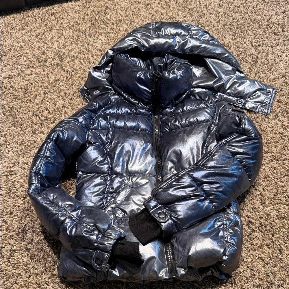 Metallic Kids Puffer Jacket